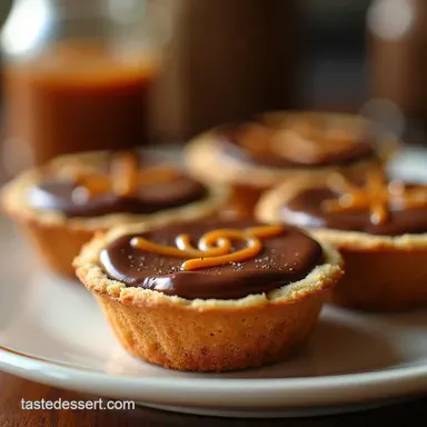 Pin on Eats Salted Caramel Chocolate Tartlets Decadent Recipe Card
