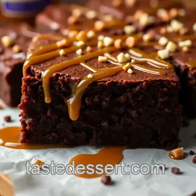 Decadent Salted Caramel Crown Royal Brownies – A Must-Try Treat! Recipe Card