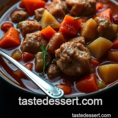 Comforting Turkey Neck Meat Stew: A Hearty Family Favourite Recipe Card