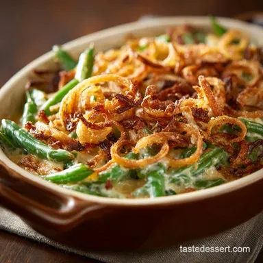 Green Bean Casserole: The Best Scratch-Made, Creamy Recipe Recipe Card
