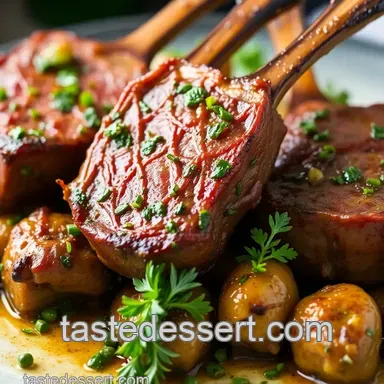 How to Sear Lamb Racks with Zesty Green Herb Marinade: A Delicious Journey Recipe Card