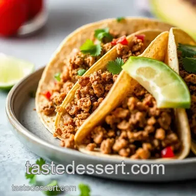 Seriously Delicious Ground Turkey Tacos presentation