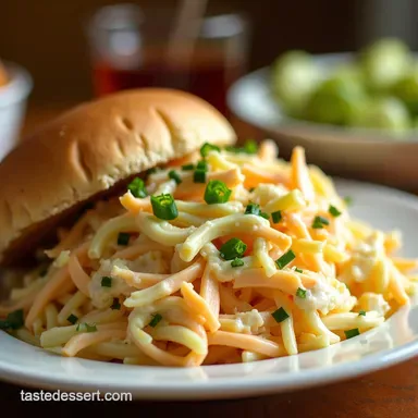 Easy Cookout Sides Queens Creamy Coleslaw Recipe Recipe Card