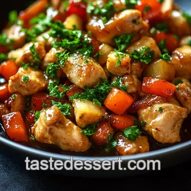 Sherry-Kissed Chicken with Rosemary & Garlic presentation