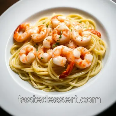 Shrimp Carbonara: A Seafood Twist on a Classic presentation