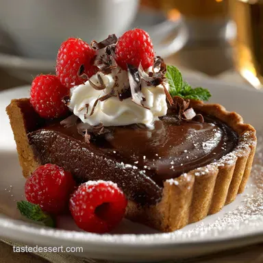 Chocolate Pie Recipe: Silken, Intense Custard Filling (Deep-Dish) Recipe Card