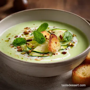 Foolproof Silky Cream of Zucchini Soup Recipe Courgette Favourite Recipe Card