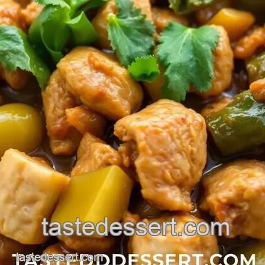 Comforting Simmered Chicken Adobo with Colorful Veggies: A Family Favorite Recipe Card