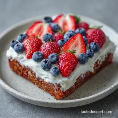 Simple 4th of July Cake: Party-Ready Recipe Card
