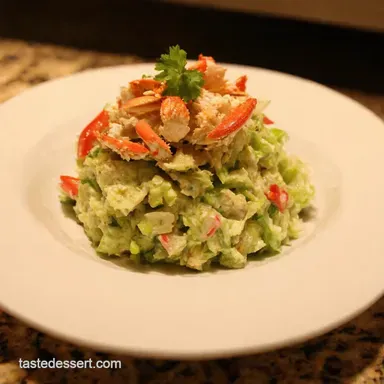 Simply Scrumptious Crab Salad A Classic with a Twist Recipe Card