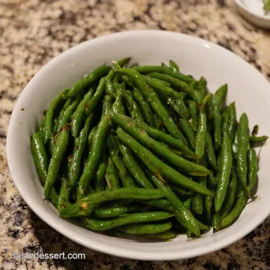Quick Easy Roasted Green Beans My GoTo Garlic Recipe Recipe Card