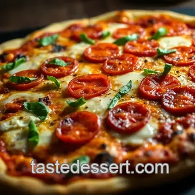 Sizzlin' Stone-Baked Pizza presentation