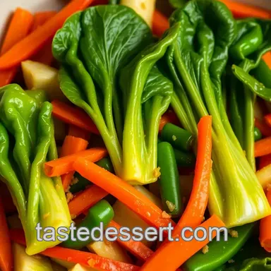 Sizzling Bok Choy Stir Fry: A Quick Taste of Asia presentation