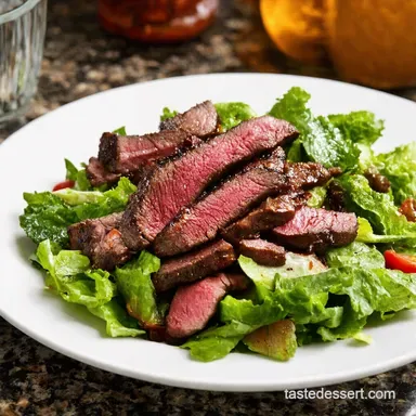 Easy Steak Salad Recipe Sizzling Balsamic Perfection Recipe Card
