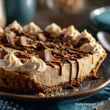 Skinny NoBake Peanut Butter Pie The Ultra-Creamy Protein Dessert Recipe Card