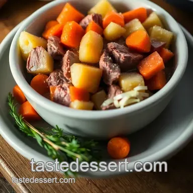 Slow Cooker Corned Beef and Cabbage Bliss presentation