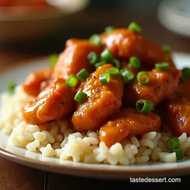 Slow Cooker General Tsos Chicken Easy Takeaway at Home Recipe Card