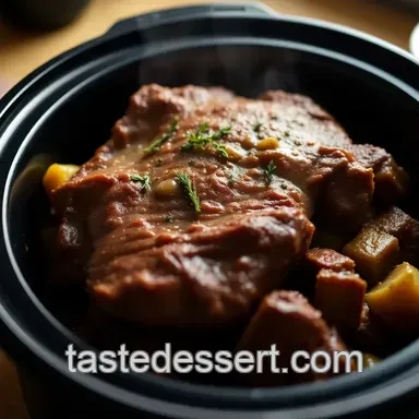 Slow Cooker London Broil: Pub Grub Perfection presentation