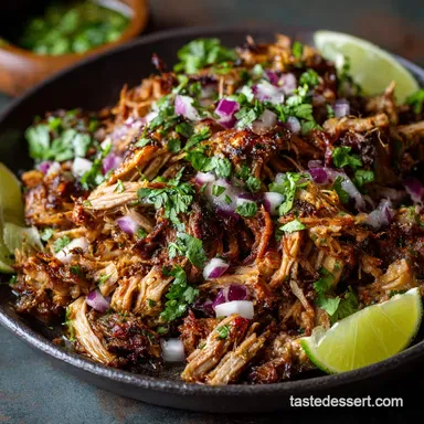 Slow Cooker Pork Carnitas: Ultra-Crispy Mexican Pulled Pork Recipe Card