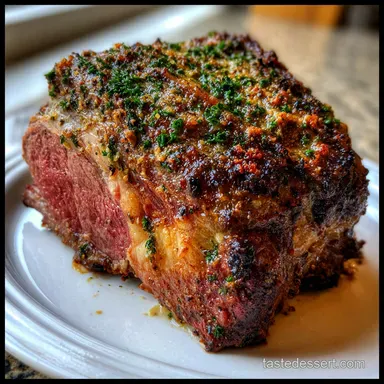 Ribeye Roast: Perfect Slow-Roasted Standing Ribeye Recipe Recipe Card