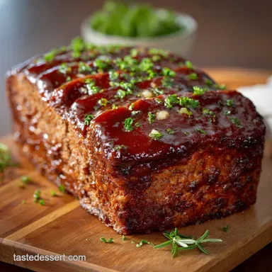 Smoked Meatloaf: Moist, Wood-Fired Flavor with Bourbon BBQ Glaze Recipe Card