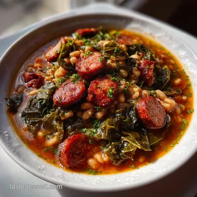 Blackeyed Pea Recipes: Smoky Hoppin John Stew for Luck Recipe Card