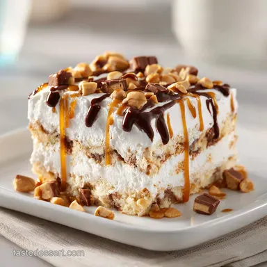 Snickers Ice Cream Cake for 12 Slices