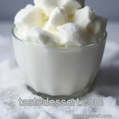 Snow Day Delight: Homemade Snow Ice Cream presentation