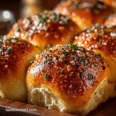 Garlic Butter Bread Rolls Soft Sticky Homemade Dinner Rolls Recipe Recipe Card