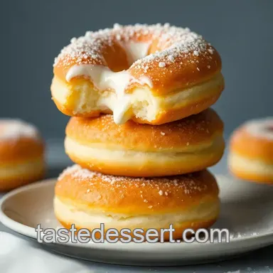 Sour Cream Dream Rings: The Ultimate Cake Donut Recipe presentation