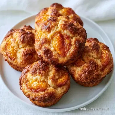 Sour Cream Peach Muffins in 40 Minutes Recipe Card