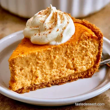 Baked Sour Cream Pumpkin Cheesecake Recipe Card