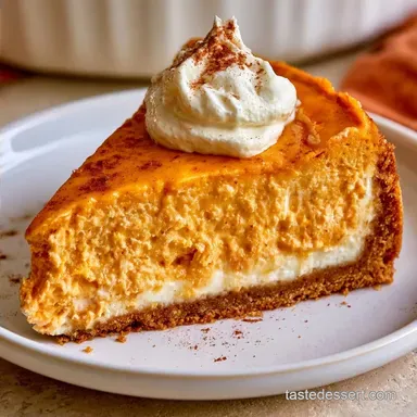 Baked Sour Cream Pumpkin Cheesecake