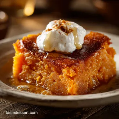 Southern Sweet Potato Pone: Old Fashioned Deep South Baked Pudding Recipe Card