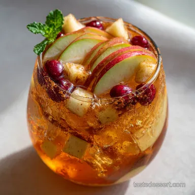 Sparkling Apple Cider Sangria: Spiced Autumn Delight Recipe Card