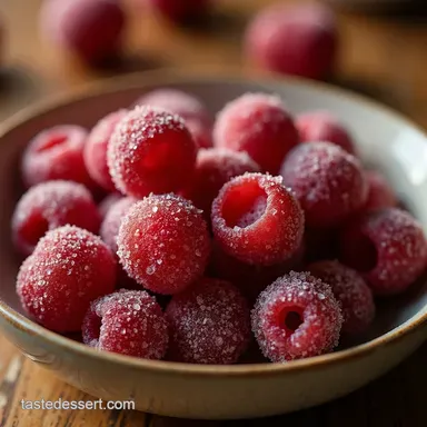 Easy Sugared Cranberries Recipe Perfect Garnish for Cocktails Recipe Card