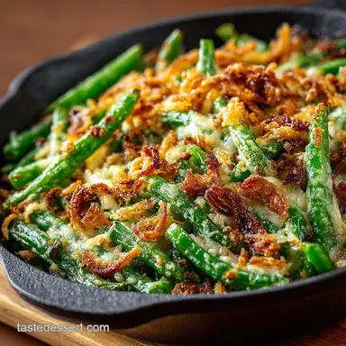 Speedy easy green bean casserole Ready in Minutes Recipe Card