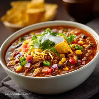 Taco Soup: Easy, Hearty, Proper Weeknight Recipe (35-Minute Meal) Recipe Card