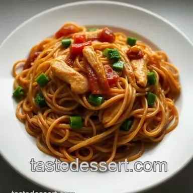 Speedy Weeknight Chicken Chow Mein (Takeout Fakeout!) presentation