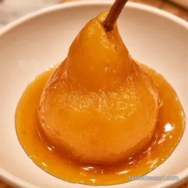 Poached Pears with Maple Syrup Recipe Card