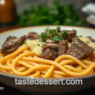 Steakhouse Pasta: Easy Pasta with Steak in Garlic Butter