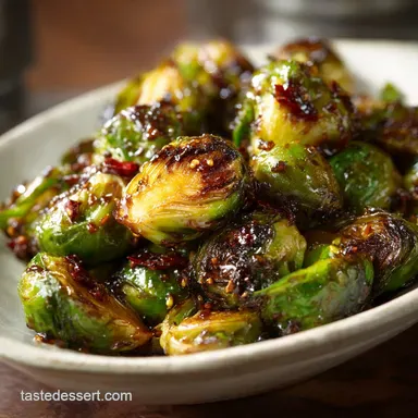 sticky maple soy roasted brussels sprouts roasted Best Sticky Side Dish