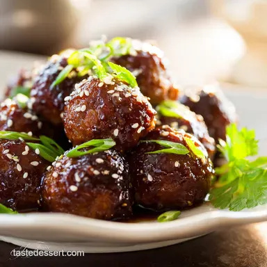 Slow Cooker Teriyaki Meatballs: Sticky, Easy Weeknight Dinner Recipe Card