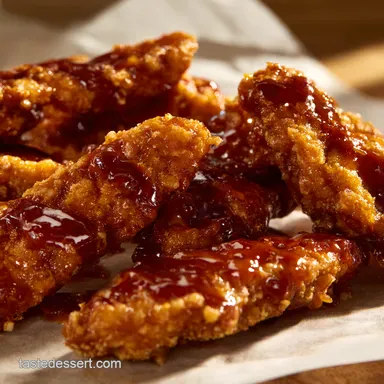 Sticky Sweet bbq chicken strips An Easy Nandos Hack Recipe Card