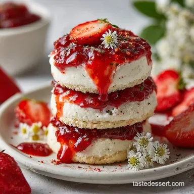 Strawberry Cheesecake Cookie Recipe with Homemade Jam