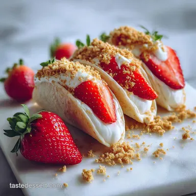 Strawberry Crunch Cheesecake Tacos No-Bake in 30 Minutes Recipe Card