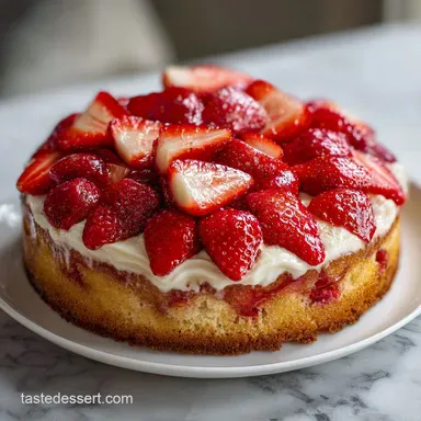 Strawberry Earthquake Cake Recipe for 15 Servings