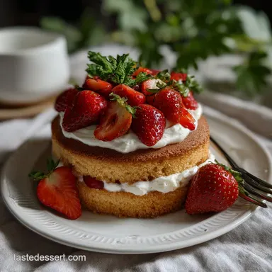 Strawberry Sponge Cake Ready in 30 Min
