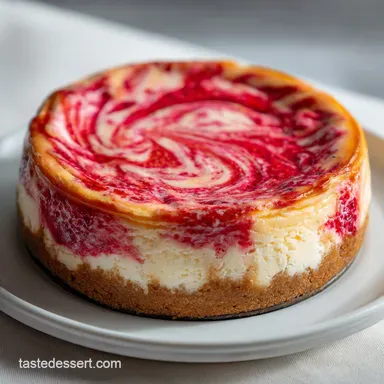 Strawberry Swirl Cheesecake Recipe in 1 Hr 20 Mins