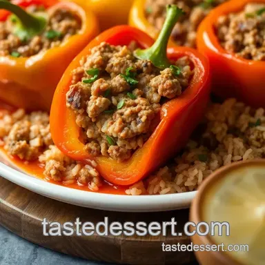 Stuffed Paprika with Minced Meat – A Taste of Tradition presentation